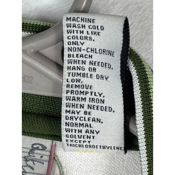 Y2K Quicksilver Jacket Green & White Track Full Zip Hoodless 2000s Size S/P - Picture 12 of 12